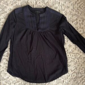 Women's navy blue Long Sleeve Top